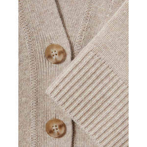 REISS RIXY Wool Cashmere Cropped Cardigan